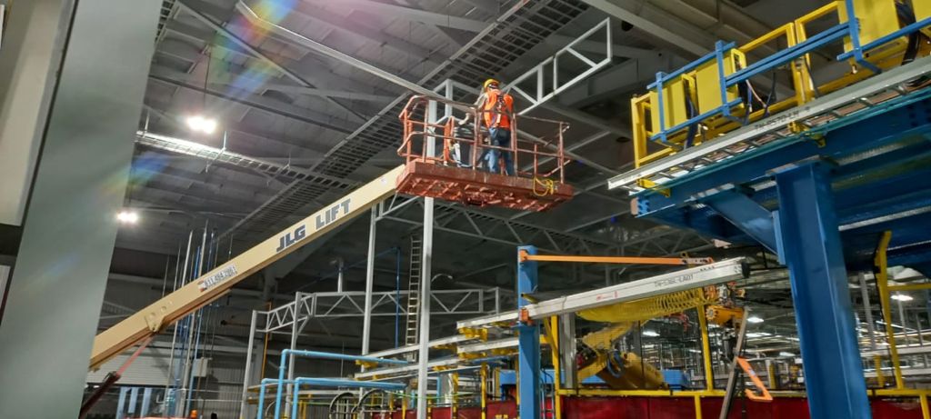 Trabajo de mantenimiento industrial