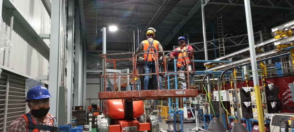 Trabajo de mantenimiento industrial